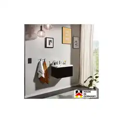 Netto Marken-Discount HOME DELUXE Badmöbel Komplettset WANGEROOGE S - Schwarz Made in Germany Angebot
