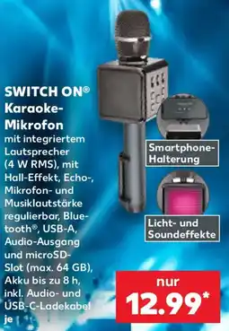 Kaufland SWITCH ON Karaoke- Mikrofon Angebot