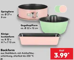 Kaufland Springform/ Gugelhupfform/ Königskuchenform Angebot