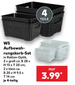 Kaufland W5 Aufbewahrungskorb-Set Angebot