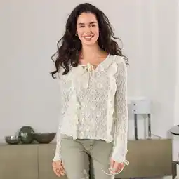 NKD Damen-Langarmshirt mit Rüschen Angebot