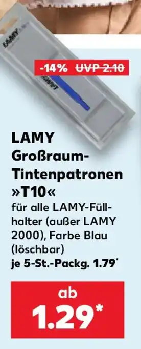 Kaufland LAMY Großraum- Tintenpatronen T10 Angebot
