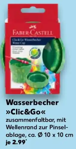 Kaufland FABER-CASTELL Wasserbecher Clic&Go Angebot