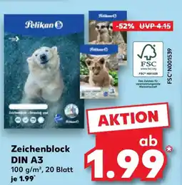 Kaufland Pelikan Zeichenblock DIN A3 Angebot