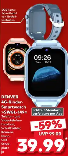Kaufland DENVER 4G-Kinder- Smartwatch SWGL-149 Angebot
