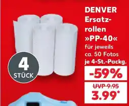 Kaufland DENVER Ersatzrollen PP-40 Angebot