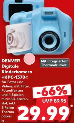 Kaufland DENVER Digitale Kinderkamera KPC-1370 Angebot