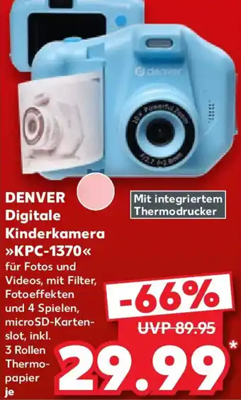 Kaufland DENVER Digitale Kinderkamera KPC-1370 Angebot