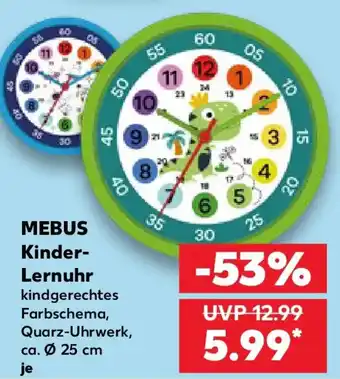 Kaufland MEBUS Kinder- Lernuhr Angebot