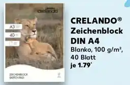 Kaufland CRELANDO Zeichenblock DIN A4 Angebot