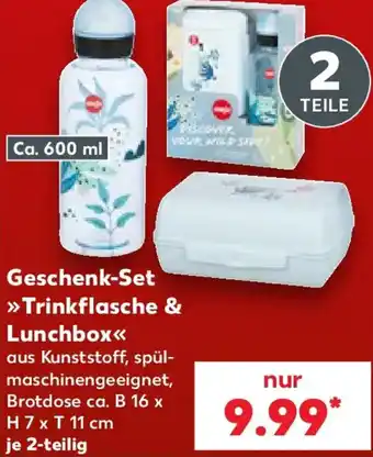 Kaufland Geschenk-Set Trinkflasche & Lunchbox Angebot