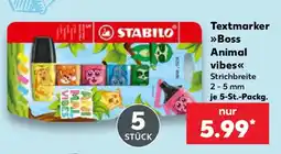 Kaufland STABILO Textmarker Boss Animal vibes Angebot