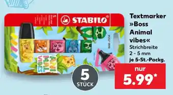 Kaufland STABILO Textmarker Boss Animal vibes Angebot