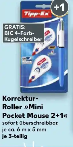 Kaufland Tipp-Ex Korrektur- Roller Mini Pocket Mouse Angebot