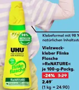 Kaufland UHU Vielzweck- kleber Flinke Flasche ReNATURE Angebot