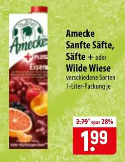 Famila Nord Ost Amecke Sanfte Säfte, Säfte + oder Wilde Wiese Angebot