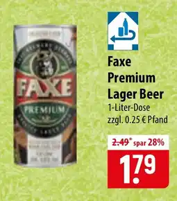Famila Nord Ost Faxe Premium Lager Beer Angebot