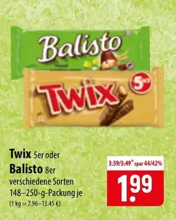 Famila Nord Ost Twix oder Balisto Angebot