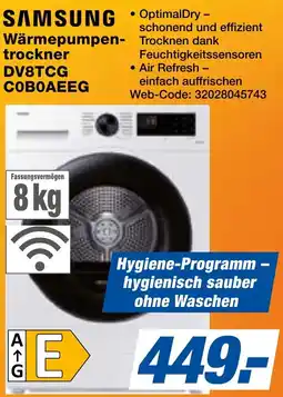 Famila Nord Ost SAMSUNG Wärmepumpentrockner DV8TCG C0B0AEEG Angebot