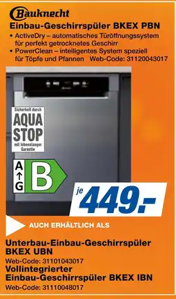 Famila Nord Ost Einbau-Geschirrspüler BKEX PBN Angebot