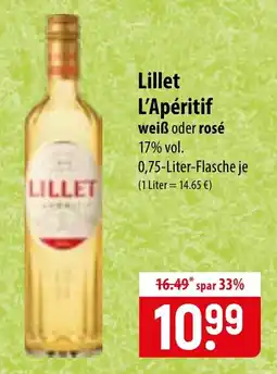 Famila Nord Ost Lillet L'Apéritif Angebot