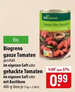 Famila Nord Ost Biogreno ganze Tomaten Angebot