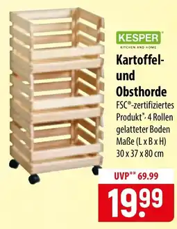 Famila Nord Ost KESPER Kartoffel- und Obsthorde Angebot
