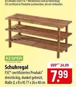 Famila Nord Ost KESPER Schuhregal Angebot