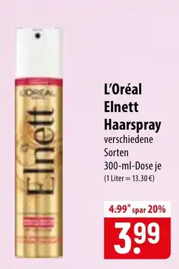 Famila Nord Ost L'Oréal Elnett Haarspray Angebot