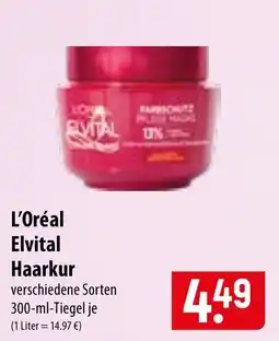 Famila Nord Ost L'Oréal Elvital Haarkur Angebot