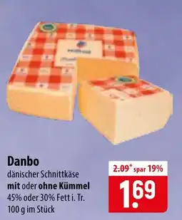 Famila Nord Ost Danbo dänischer Schnittkäse Angebot