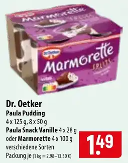 Famila Nord Ost Dr. Oetker Paula Pudding Angebot