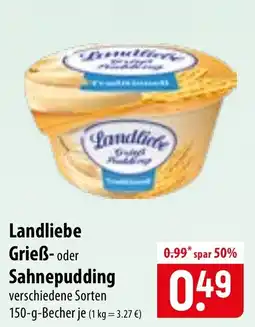 Famila Nord Ost Landliebe Grieß- oder Sahne pudding Angebot