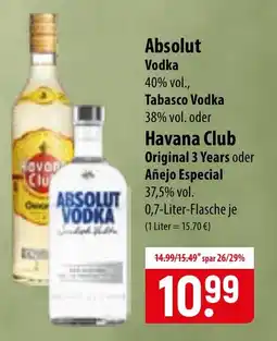 Famila Nord Ost Absolut Vodka Angebot