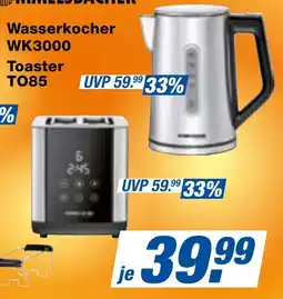 Famila Nord Ost Wasserkocher WK3000 Toaster TO85 Angebot