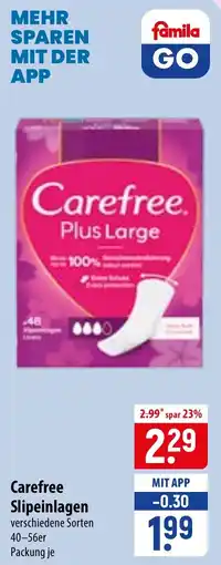 Famila Nord Ost Carefree Slipeinlagen Angebot
