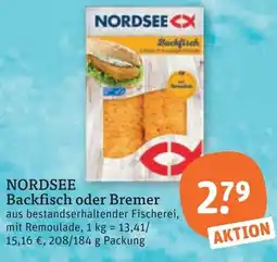 tegut NORDSEE Backfisch oder Bremer Angebot