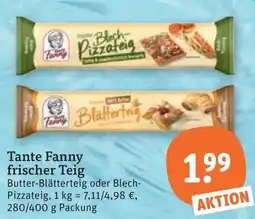 tegut Tante Fanny frischer Teig Angebot