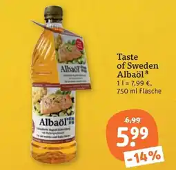 tegut Taste of Sweden Albaöl Angebot