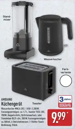 Aldi Nord AMBIANO Küchengerät Angebot