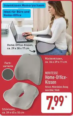 Aldi Nord NOVITESSE Home-Office-Kissen Angebot
