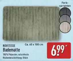 Aldi Nord NOVITESSE Badematte Angebot