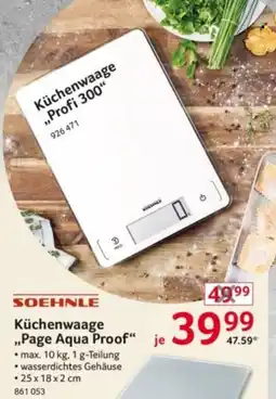 Selgros SOEHNLE Küchenwaage „Page Aqua Proof“ Angebot