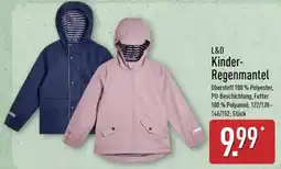 Aldi Nord L&D Kinder-Regenmantel Angebot