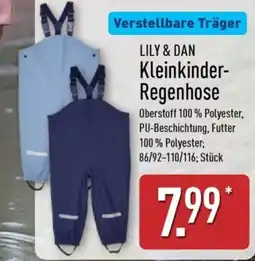 Aldi Nord LILY & DAN Kleinkinder-Regenhose Angebot