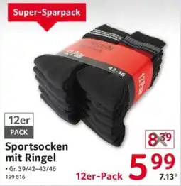 Selgros TIERREN Sportsocken mit Ringel Angebot