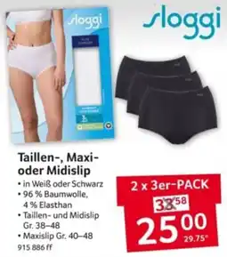Selgros sloggi Taillen-, Maxi- oder Midislip Angebot