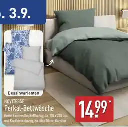 Aldi Nord NOVITESSE Perkal-Bettwäsche Angebot