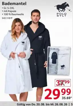 Selgros Bademantel POLO SYLT Angebot
