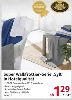 Selgros Super Walkfrottier-Serie „Sylt“ Angebot